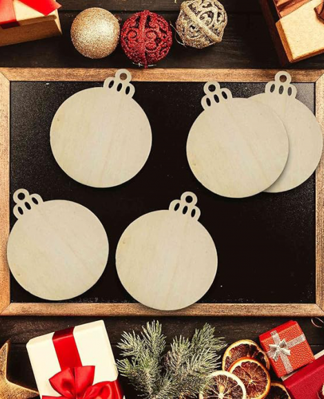 Christmas wooden Baubles