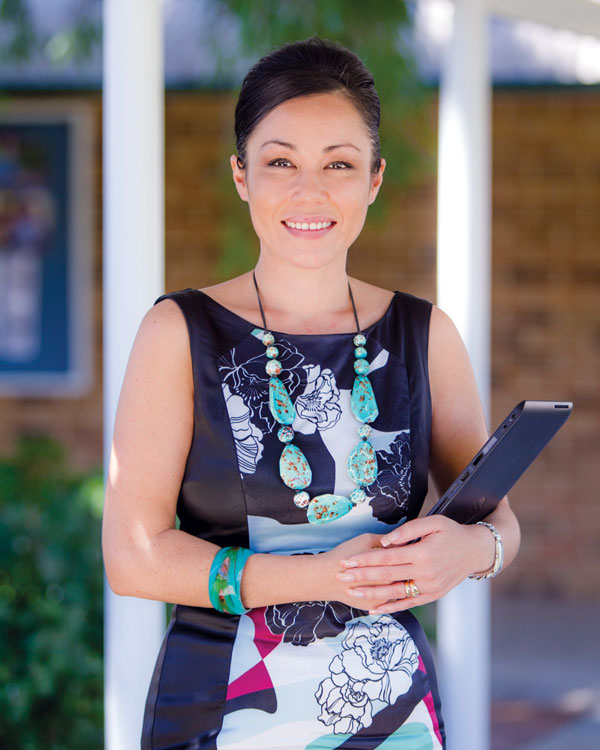 Student with laptop