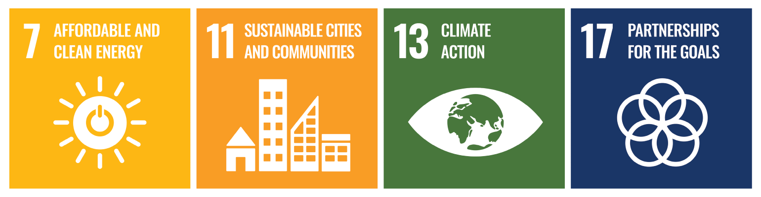 Sustainable Development goals 7,11,13 and 17