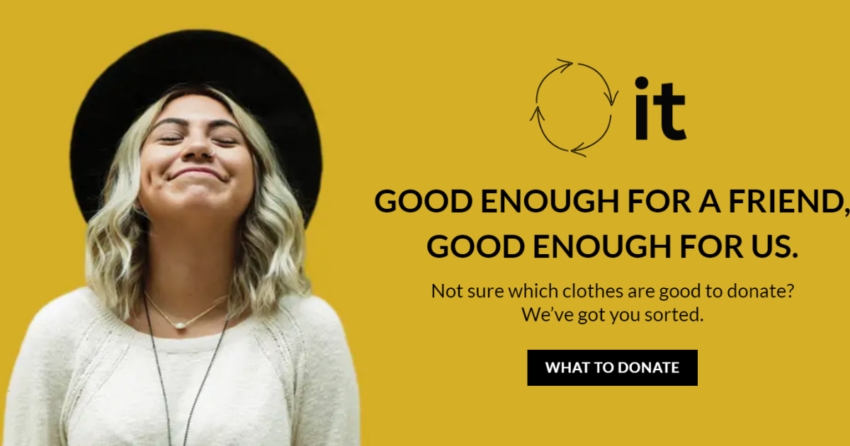 A woman in a black hat next to the words 'O it Good enough for a friend, good enough for us'.