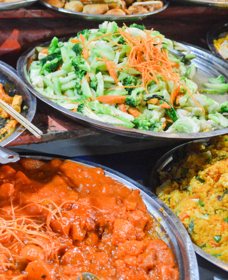 Food at a market