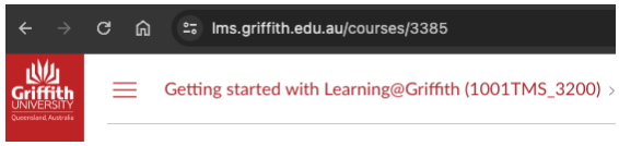 URL Bar showing Canvas Course ID 