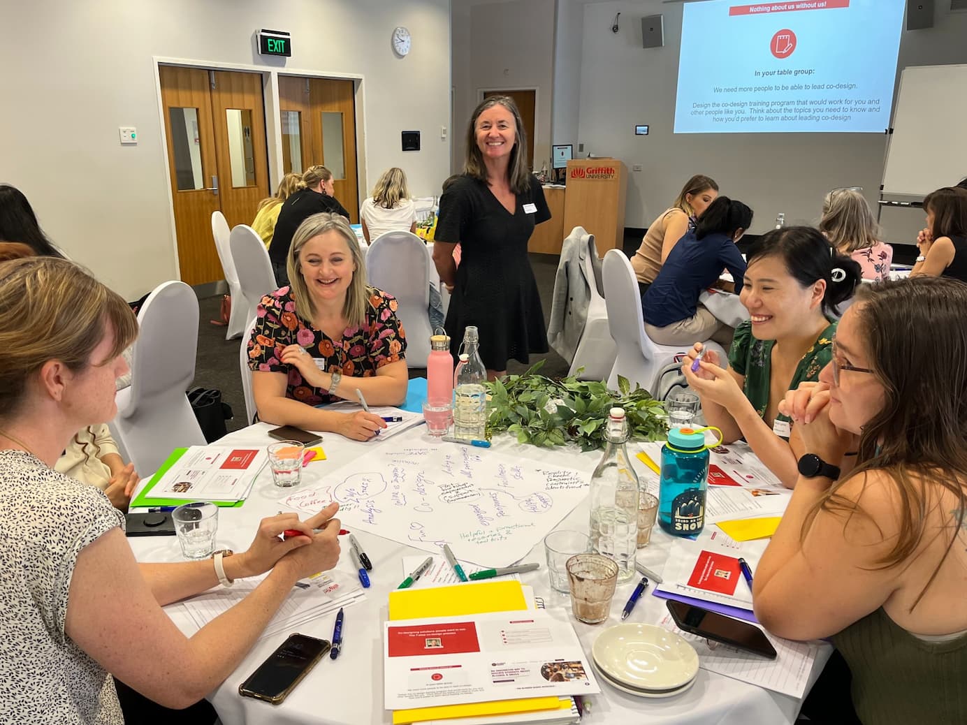 Participants learning in a workshop