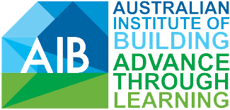 Australian Institute of Building Advance through Learning logo